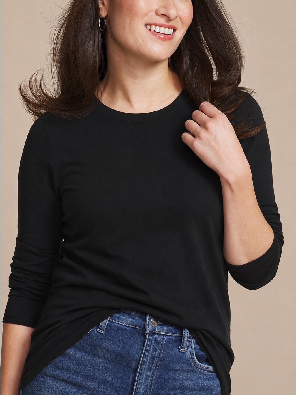 Maurices Long Sleeve Crewneck Top